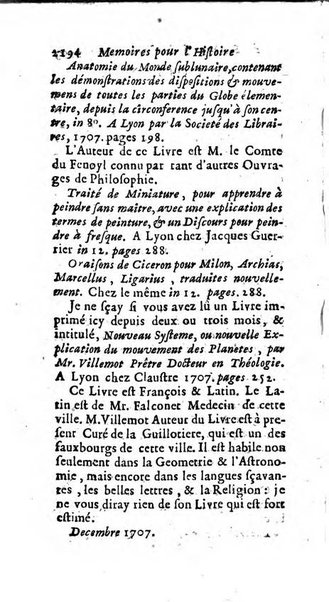 Mémoires pour l'histoire des sciences & des beaux-arts recüeillies par l'ordre de Son Altesse Serenissime Monseigneur Prince souverain de Dombes