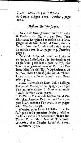 Mémoires pour l'histoire des sciences & des beaux-arts recüeillies par l'ordre de Son Altesse Serenissime Monseigneur Prince souverain de Dombes