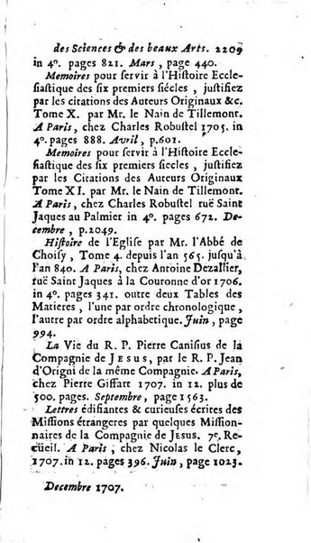 Mémoires pour l'histoire des sciences & des beaux-arts recüeillies par l'ordre de Son Altesse Serenissime Monseigneur Prince souverain de Dombes