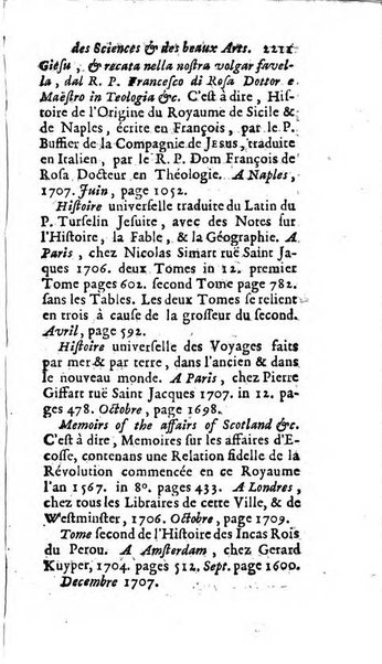 Mémoires pour l'histoire des sciences & des beaux-arts recüeillies par l'ordre de Son Altesse Serenissime Monseigneur Prince souverain de Dombes