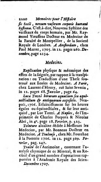 Mémoires pour l'histoire des sciences & des beaux-arts recüeillies par l'ordre de Son Altesse Serenissime Monseigneur Prince souverain de Dombes