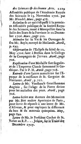 Mémoires pour l'histoire des sciences & des beaux-arts recüeillies par l'ordre de Son Altesse Serenissime Monseigneur Prince souverain de Dombes