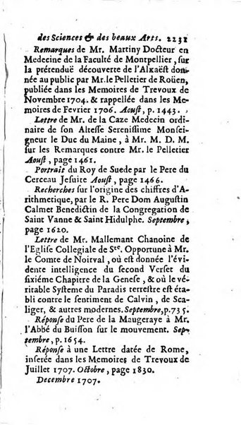 Mémoires pour l'histoire des sciences & des beaux-arts recüeillies par l'ordre de Son Altesse Serenissime Monseigneur Prince souverain de Dombes