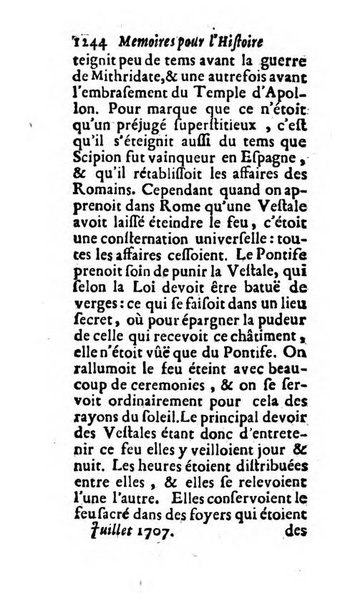 Mémoires pour l'histoire des sciences & des beaux-arts recüeillies par l'ordre de Son Altesse Serenissime Monseigneur Prince souverain de Dombes