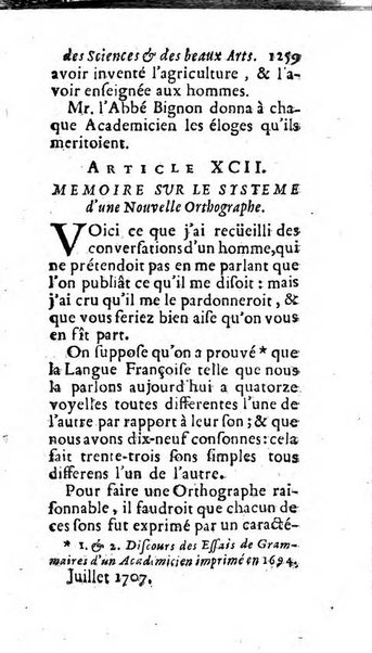 Mémoires pour l'histoire des sciences & des beaux-arts recüeillies par l'ordre de Son Altesse Serenissime Monseigneur Prince souverain de Dombes