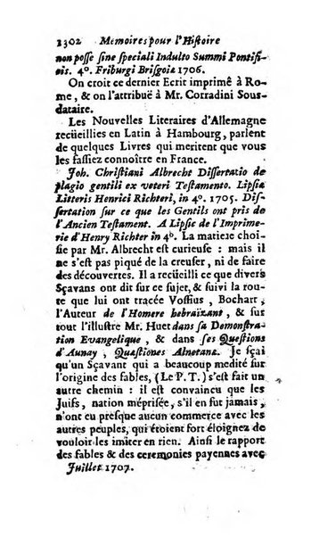 Mémoires pour l'histoire des sciences & des beaux-arts recüeillies par l'ordre de Son Altesse Serenissime Monseigneur Prince souverain de Dombes