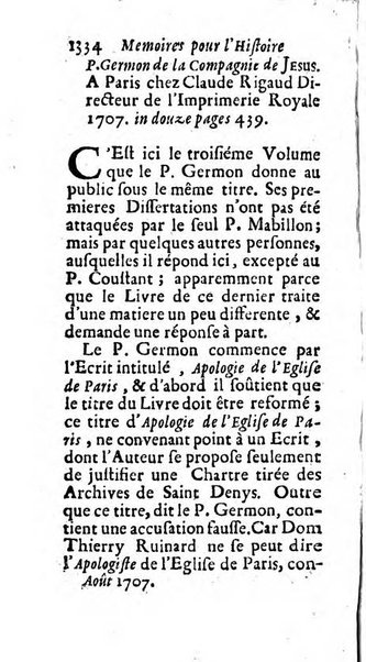 Mémoires pour l'histoire des sciences & des beaux-arts recüeillies par l'ordre de Son Altesse Serenissime Monseigneur Prince souverain de Dombes