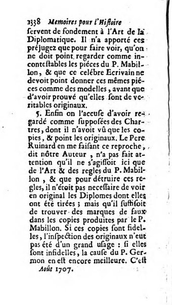 Mémoires pour l'histoire des sciences & des beaux-arts recüeillies par l'ordre de Son Altesse Serenissime Monseigneur Prince souverain de Dombes