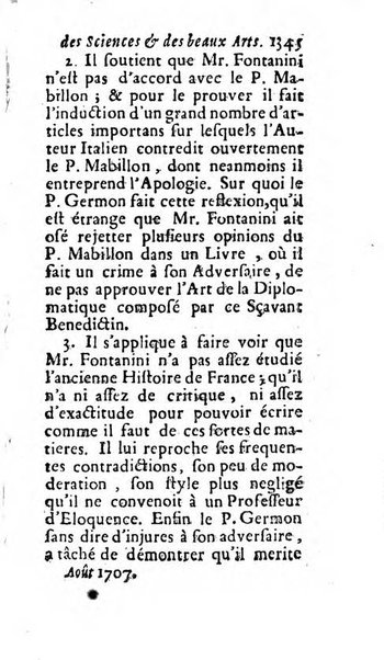 Mémoires pour l'histoire des sciences & des beaux-arts recüeillies par l'ordre de Son Altesse Serenissime Monseigneur Prince souverain de Dombes