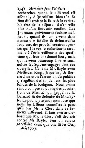 Mémoires pour l'histoire des sciences & des beaux-arts recüeillies par l'ordre de Son Altesse Serenissime Monseigneur Prince souverain de Dombes