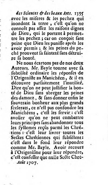 Mémoires pour l'histoire des sciences & des beaux-arts recüeillies par l'ordre de Son Altesse Serenissime Monseigneur Prince souverain de Dombes