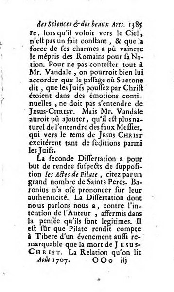 Mémoires pour l'histoire des sciences & des beaux-arts recüeillies par l'ordre de Son Altesse Serenissime Monseigneur Prince souverain de Dombes