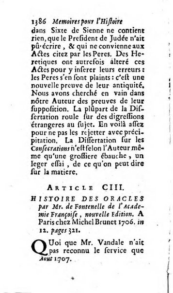 Mémoires pour l'histoire des sciences & des beaux-arts recüeillies par l'ordre de Son Altesse Serenissime Monseigneur Prince souverain de Dombes