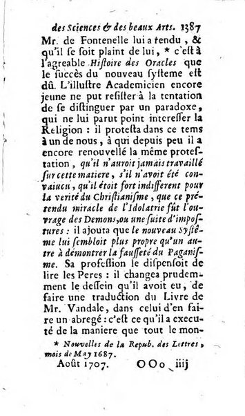 Mémoires pour l'histoire des sciences & des beaux-arts recüeillies par l'ordre de Son Altesse Serenissime Monseigneur Prince souverain de Dombes