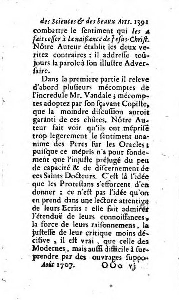 Mémoires pour l'histoire des sciences & des beaux-arts recüeillies par l'ordre de Son Altesse Serenissime Monseigneur Prince souverain de Dombes