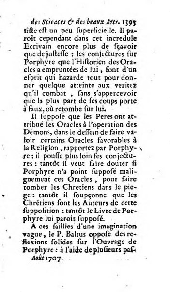 Mémoires pour l'histoire des sciences & des beaux-arts recüeillies par l'ordre de Son Altesse Serenissime Monseigneur Prince souverain de Dombes