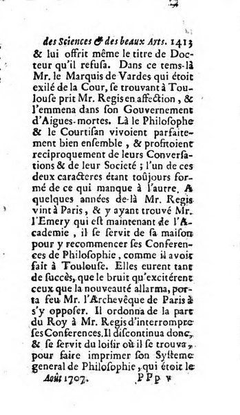 Mémoires pour l'histoire des sciences & des beaux-arts recüeillies par l'ordre de Son Altesse Serenissime Monseigneur Prince souverain de Dombes