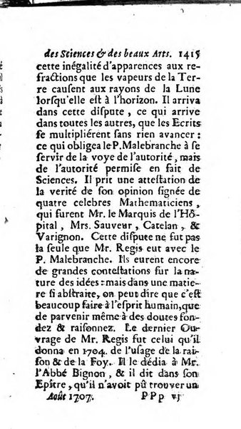 Mémoires pour l'histoire des sciences & des beaux-arts recüeillies par l'ordre de Son Altesse Serenissime Monseigneur Prince souverain de Dombes