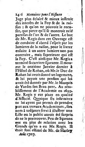 Mémoires pour l'histoire des sciences & des beaux-arts recüeillies par l'ordre de Son Altesse Serenissime Monseigneur Prince souverain de Dombes