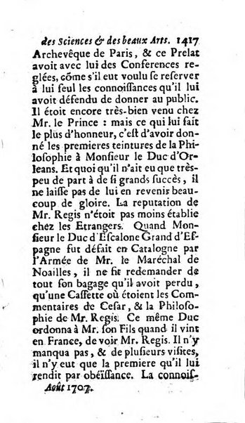 Mémoires pour l'histoire des sciences & des beaux-arts recüeillies par l'ordre de Son Altesse Serenissime Monseigneur Prince souverain de Dombes