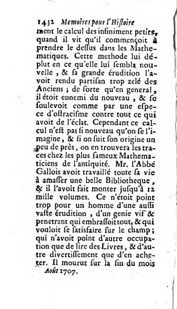 Mémoires pour l'histoire des sciences & des beaux-arts recüeillies par l'ordre de Son Altesse Serenissime Monseigneur Prince souverain de Dombes