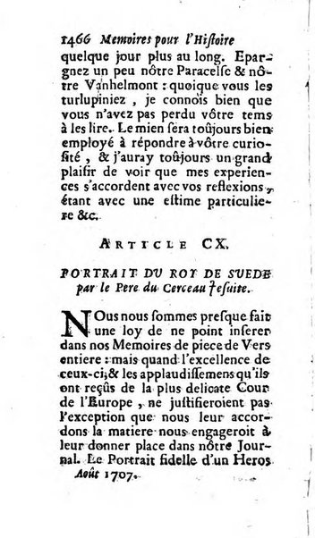 Mémoires pour l'histoire des sciences & des beaux-arts recüeillies par l'ordre de Son Altesse Serenissime Monseigneur Prince souverain de Dombes