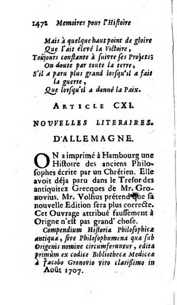 Mémoires pour l'histoire des sciences & des beaux-arts recüeillies par l'ordre de Son Altesse Serenissime Monseigneur Prince souverain de Dombes