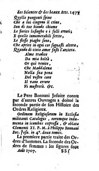 Mémoires pour l'histoire des sciences & des beaux-arts recüeillies par l'ordre de Son Altesse Serenissime Monseigneur Prince souverain de Dombes