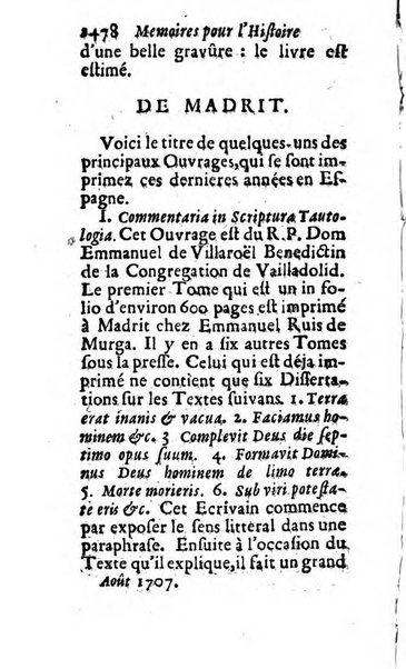 Mémoires pour l'histoire des sciences & des beaux-arts recüeillies par l'ordre de Son Altesse Serenissime Monseigneur Prince souverain de Dombes