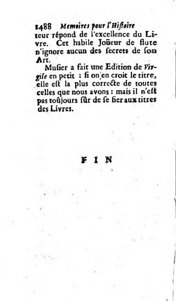 Mémoires pour l'histoire des sciences & des beaux-arts recüeillies par l'ordre de Son Altesse Serenissime Monseigneur Prince souverain de Dombes