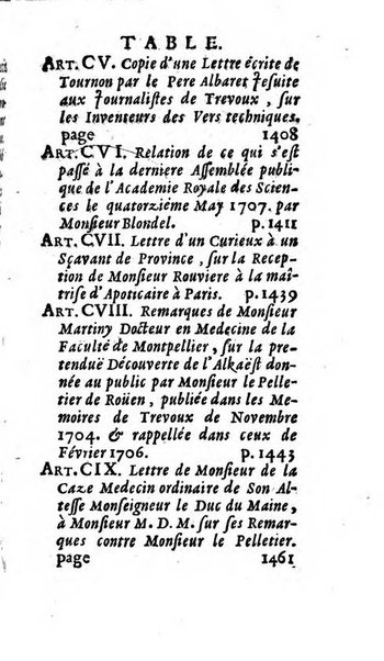 Mémoires pour l'histoire des sciences & des beaux-arts recüeillies par l'ordre de Son Altesse Serenissime Monseigneur Prince souverain de Dombes