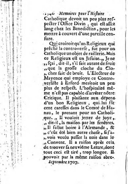 Mémoires pour l'histoire des sciences & des beaux-arts recüeillies par l'ordre de Son Altesse Serenissime Monseigneur Prince souverain de Dombes