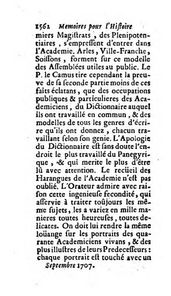 Mémoires pour l'histoire des sciences & des beaux-arts recüeillies par l'ordre de Son Altesse Serenissime Monseigneur Prince souverain de Dombes