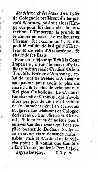 Mémoires pour l'histoire des sciences & des beaux-arts recüeillies par l'ordre de Son Altesse Serenissime Monseigneur Prince souverain de Dombes