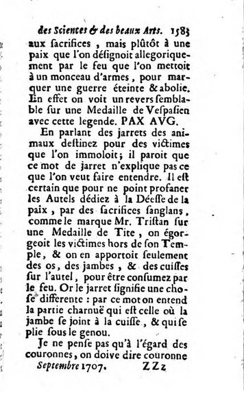 Mémoires pour l'histoire des sciences & des beaux-arts recüeillies par l'ordre de Son Altesse Serenissime Monseigneur Prince souverain de Dombes