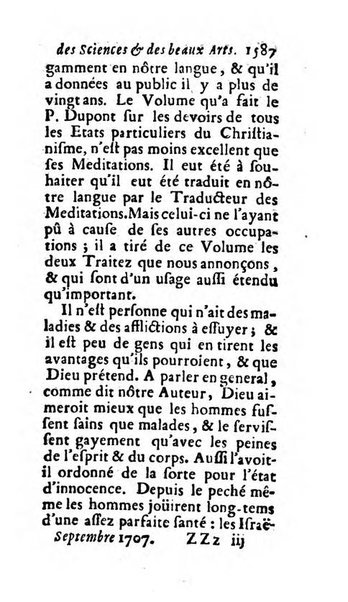 Mémoires pour l'histoire des sciences & des beaux-arts recüeillies par l'ordre de Son Altesse Serenissime Monseigneur Prince souverain de Dombes