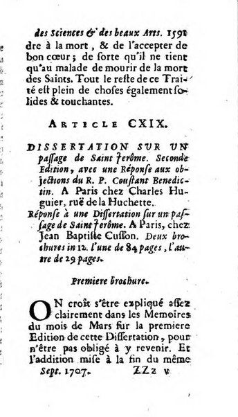 Mémoires pour l'histoire des sciences & des beaux-arts recüeillies par l'ordre de Son Altesse Serenissime Monseigneur Prince souverain de Dombes