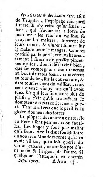 Mémoires pour l'histoire des sciences & des beaux-arts recüeillies par l'ordre de Son Altesse Serenissime Monseigneur Prince souverain de Dombes