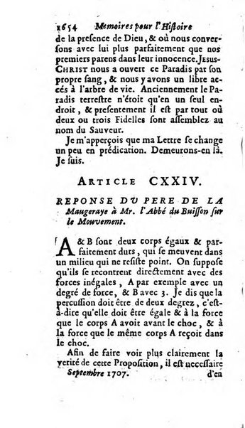 Mémoires pour l'histoire des sciences & des beaux-arts recüeillies par l'ordre de Son Altesse Serenissime Monseigneur Prince souverain de Dombes