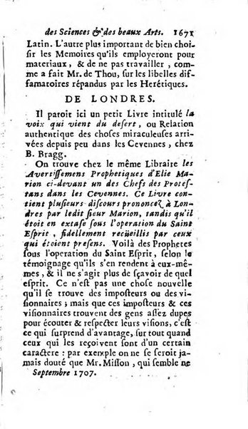 Mémoires pour l'histoire des sciences & des beaux-arts recüeillies par l'ordre de Son Altesse Serenissime Monseigneur Prince souverain de Dombes