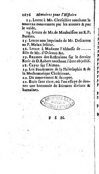 Mémoires pour l'histoire des sciences & des beaux-arts recüeillies par l'ordre de Son Altesse Serenissime Monseigneur Prince souverain de Dombes