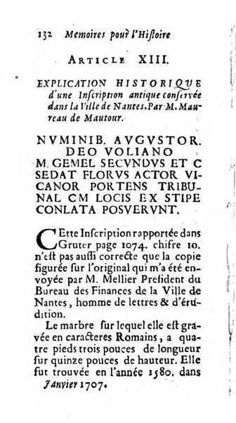 Mémoires pour l'histoire des sciences & des beaux-arts recüeillies par l'ordre de Son Altesse Serenissime Monseigneur Prince souverain de Dombes