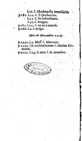 Mémoires pour l'histoire des sciences & des beaux-arts recüeillies par l'ordre de Son Altesse Serenissime Monseigneur Prince souverain de Dombes