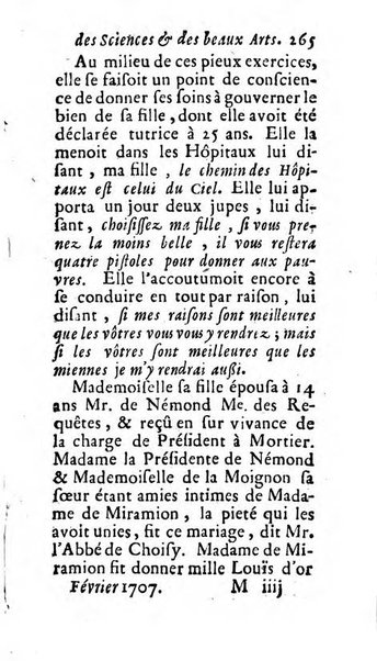 Mémoires pour l'histoire des sciences & des beaux-arts recüeillies par l'ordre de Son Altesse Serenissime Monseigneur Prince souverain de Dombes