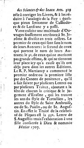 Mémoires pour l'histoire des sciences & des beaux-arts recüeillies par l'ordre de Son Altesse Serenissime Monseigneur Prince souverain de Dombes