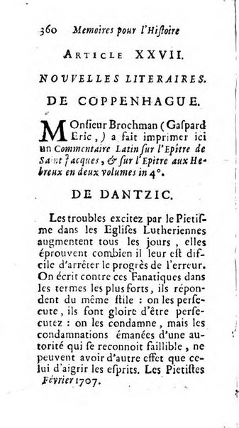 Mémoires pour l'histoire des sciences & des beaux-arts recüeillies par l'ordre de Son Altesse Serenissime Monseigneur Prince souverain de Dombes