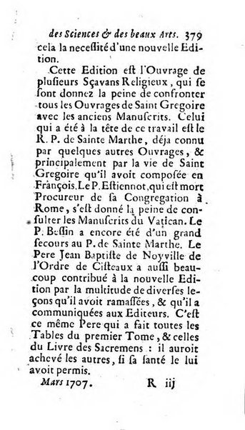 Mémoires pour l'histoire des sciences & des beaux-arts recüeillies par l'ordre de Son Altesse Serenissime Monseigneur Prince souverain de Dombes