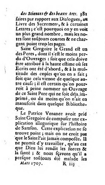 Mémoires pour l'histoire des sciences & des beaux-arts recüeillies par l'ordre de Son Altesse Serenissime Monseigneur Prince souverain de Dombes