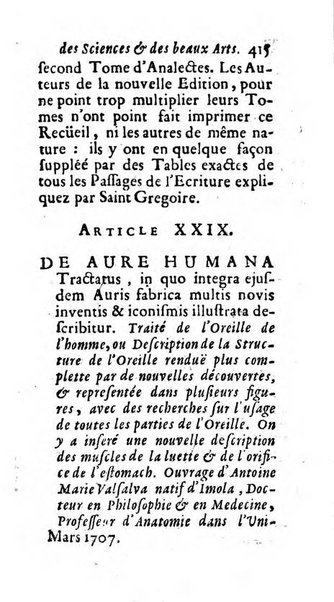 Mémoires pour l'histoire des sciences & des beaux-arts recüeillies par l'ordre de Son Altesse Serenissime Monseigneur Prince souverain de Dombes