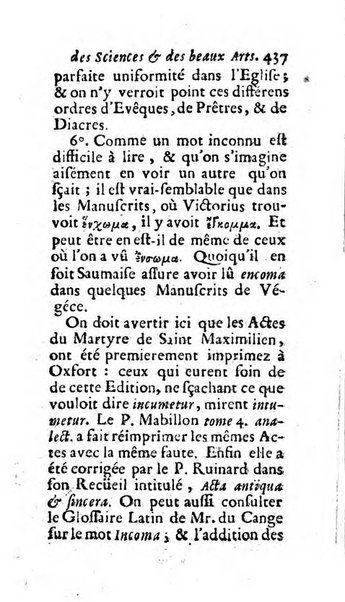 Mémoires pour l'histoire des sciences & des beaux-arts recüeillies par l'ordre de Son Altesse Serenissime Monseigneur Prince souverain de Dombes